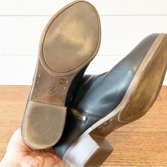 Lucky Brand | Black Leather Basel Booties Size 10 - Picture 6 of 10